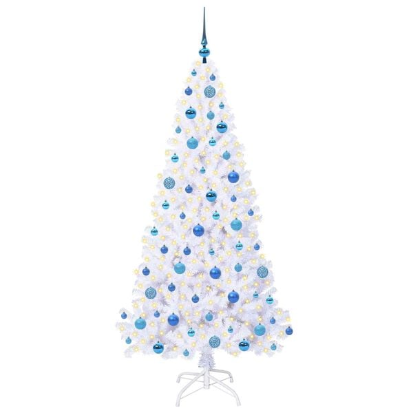 vidaXL Árbol de Navidad artificial con 300 LED 180 cm PVC y Acero