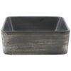 vidaXL Lavabo encimera rectangular cer&aacute;mica negro marr&oacute;n 46x35,5x13 cm