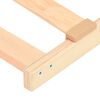 vidaXL Base de lamas Marrón 100 x 190 cm Madera de haya maciza