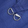 vidaXL Toldo de vela rectangular HDPE azul 160 g/m&sup2; 3x5 m
