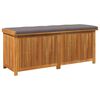 vidaXL Cojines para exterior 150x50x60,5 cm madera maciza acacia