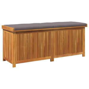 vidaXL Cojines para exterior 150x50x60,5 cm madera maciza acacia