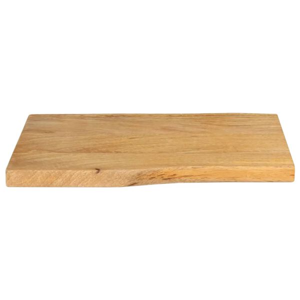 vidaXL Tablero de mesa borde natural madera maciza mango 60x40x2,5 cm