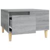 vidaXL Mesa de centro madera contrachapada gris Sonoma 55x55x36,5 cm