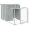 vidaXL Caseta perro corral acero galvanizado gris claro 110x1017x110cm