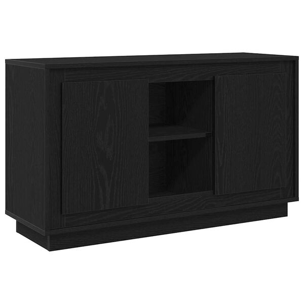 vidaXL Vitrina Roble Negro 102 x 35 x 60 cm Madera contrachapada