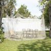 vidaXL Mosquitera para exteriores, malla 220, blanca, 300 x 300 x 250 cm