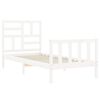 vidaXL Estructura cama sin colch&oacute;n madera maciza pino blanca 100x200cm