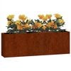 vidaXL Jardineras de pared 2 uds acero corten oxidado 53x10x17 cm