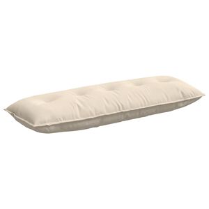vidaXL Coj&iacute;n de Espalda Beige 140 x 50 cm Tela de microfibra