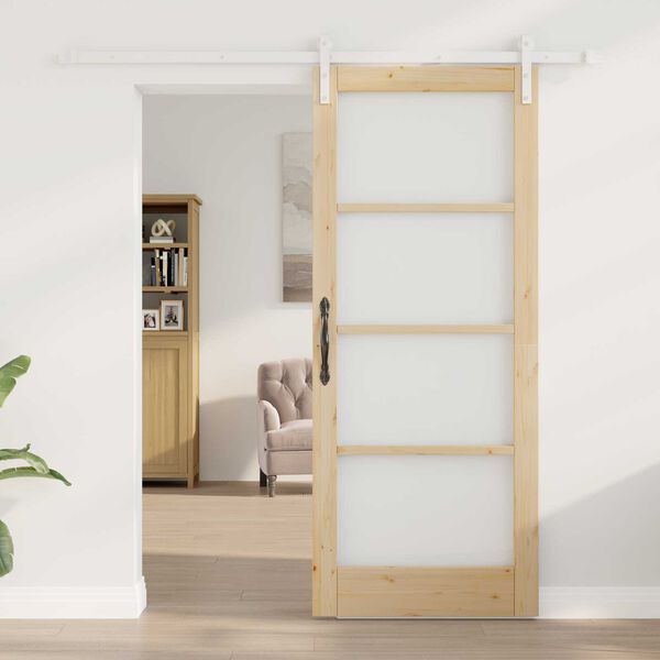 vidaXL Puerta Corredera ORKDAL Natural 83 x 202 cm