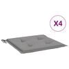 vidaXL Cojines de silla de jard&iacute;n 4 uds tela Oxford gris 50x50x3 cm