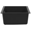 vidaXL Lavabo Negro 530 x 460 mm 80% Cuarzo y 20% Resina
