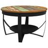 vidaXL Mesa de centro de madera maciza reciclada &Oslash;68x43 cm