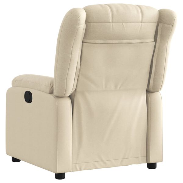 vidaXL Sill&oacute;n reclinable de tela crema