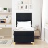 vidaXL Cama tipo Box Spring con colch&oacute;n Negro 80 x 200 cm tela