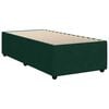 vidaXL Estructura de cama sin colch&oacute;n terciopelo verde oscuro 80x200cm