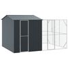 vidaXL Jaula para Aves Antracita 425 x 304 x 247 cm Acero Galvanizado