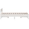 vidaXL Estructura de cama sin colch&oacute;n madera de pino blanca 120x200 cm