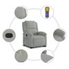 vidaXL Sill&oacute;n reclinable de masaje elevable terciopelo gris claro