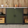 vidaXL Almacenamiento de cocina Verde Oliva 60 x 50 x 92 cm Acero