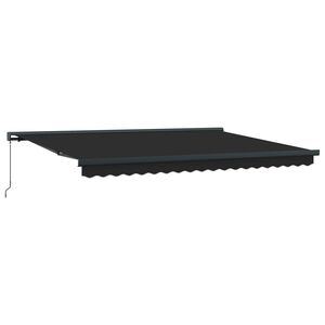 Toldo retr&aacute;ctil Antracita y Gris 400 x 300 cm Lona y Aluminio
