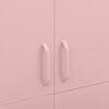 vidaXL Armario de acero rosa 90x50x180 cm