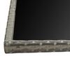 vidaXL Set de comedor de jardín 9 pzas y cojines ratán sintético gris