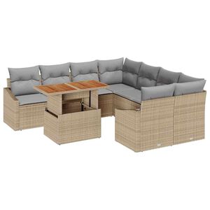 vidaXL Conjunto de Comedor de Jard&iacute;n Beige y gris 100 x 55 x 73 cm