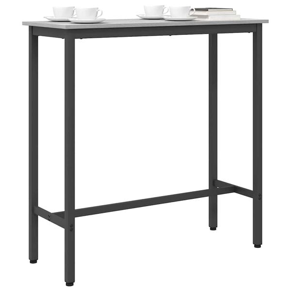 vidaXL Mesa Gris Sonoma 100 x 40 x 100,5 cm