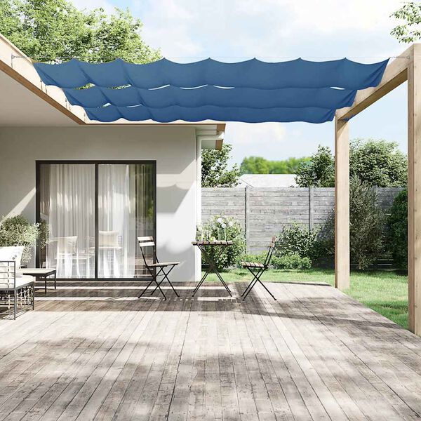 vidaXL Toldo vertical tela oxford azul 180x800 cm