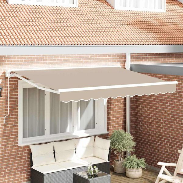 vidaXL Estructura del Toldo Beige 250 x 200 cm