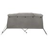 vidaXL Toldo bimini 4 arcos con paredes laterales 243x(185-198)x137 cm