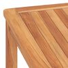 vidaXL Mesa de comedor para jard&iacute;n madera maciza de teca 120x120x77 cm