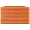 vidaXL Jardinera madera maciza de pino marr&oacute;n cera 80x80x46 cm