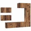vidaXL Conjunto de mueble de TV 6 uds. Madera envejecida