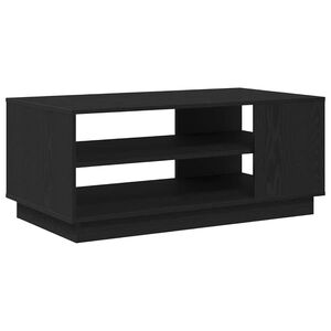 vidaXL Mesa de Caf&eacute; Roble Negro 102 x 55 x 43 cm Madera de ingenier&iacute;a
