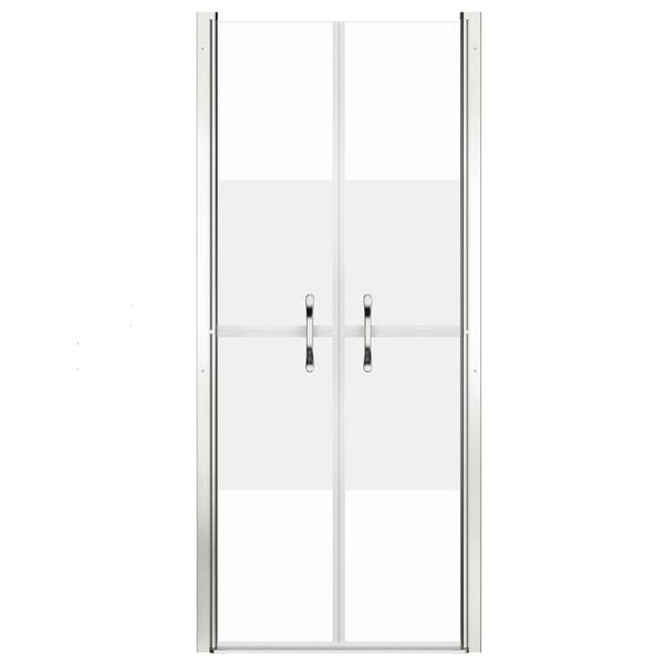 vidaXL Puerta de ducha ESG medio esmerilado 86x190 cm