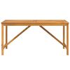vidaXL Mesa de comedor de jardín madera maciza de acacia 150x90x74 cm