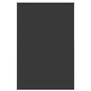 vidaXL Estor Enrollable Opaco negro 145x230 cm Tela Ancho 141,6 cm