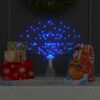 vidaXL Luz de petardo de navidad exterior azul 140 LEDs 20 cm