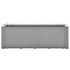vidaXL Arriate con sistema de riego autom&aacute;tico gris 100x43x33 cm