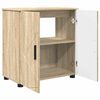 vidaXL Juego de muebles de ba&ntilde;o con caj&oacute;n 3 pcs Roble Sonoma