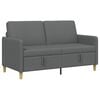 vidaXL Sof&aacute; con almacenamiento Gris oscuro 152 x 78 x 87 cm Poli&eacute;ster