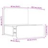 vidaXL Mesita de Noche Marrón 44 x 32,5 x 40 cm Madera maciza de pino