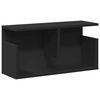vidaXL Mueble de pared madera de ingenier&iacute;a negro 60x20x30 cm