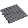 vidaXL Tile de Decking 30 pcs Gris 30 x 30 cm Madera de Acacia