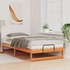 vidaXL Estructura de cama Marrón 100 x 210 cm Madera de pino macizo