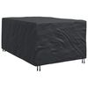 vidaXL Funda para muebles Liso Negro 143 x 225 x 90 cm 210D