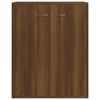 vidaXL Aparador de madera contrachapada marr&oacute;n roble 60x30x75 cm